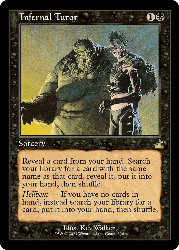 Infernal Tutor (Retro) (326) Foil - Ravnica Remastered