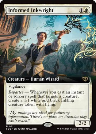 Informed Inkwright (Extended Art) (311) Foil - Secrets of Strixhaven
