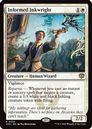 Informed Inkwright (Promo Pack) (020) Foil - Secrets of Strixhaven