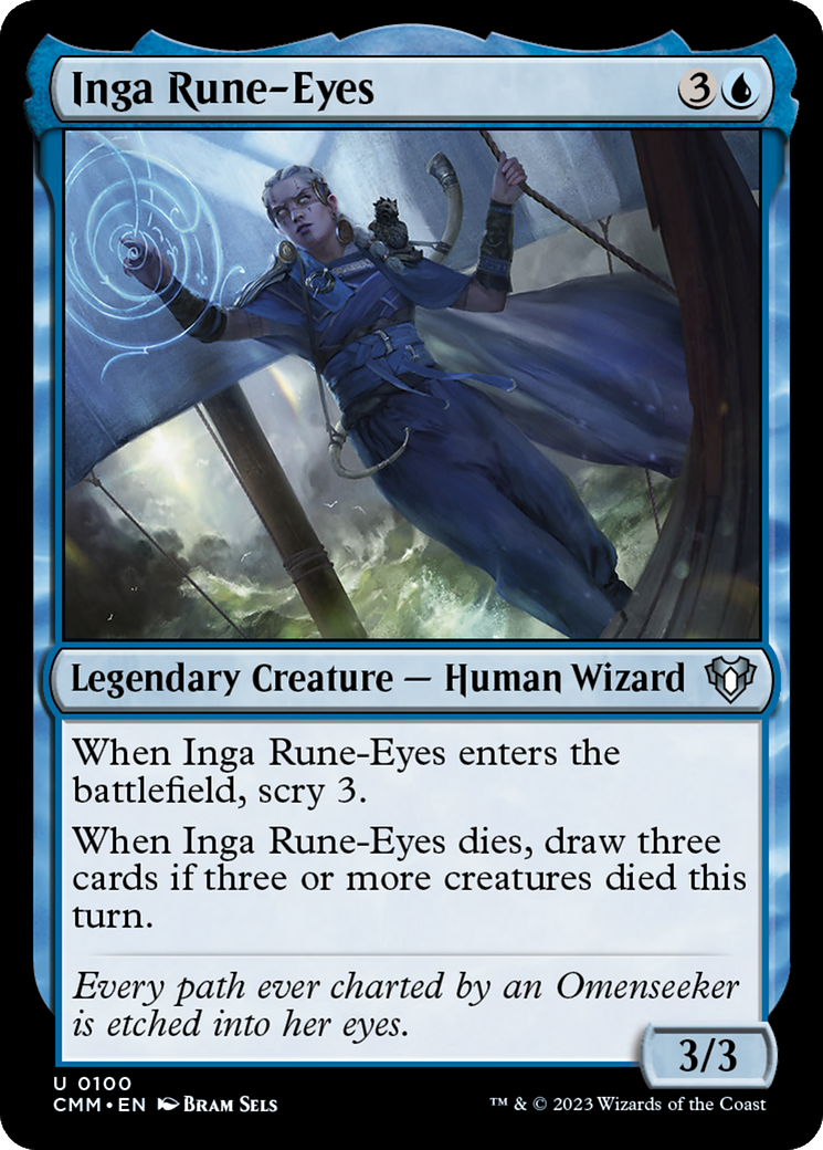 Inga Rune-Eyes (100) Foil - Commander Masters