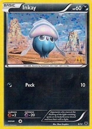 Inkay (6) Holofoil - McDonalds Promos 2014