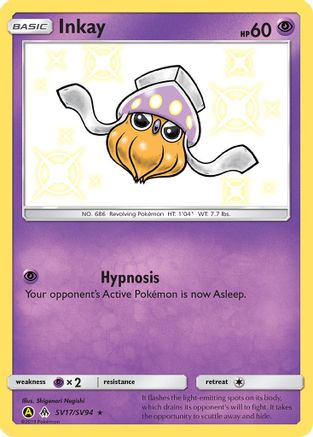 Inkay (SV17) (Shiny Vault) Holofoil - Hidden Fates