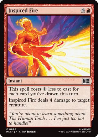 Inspired Fire (690) - Commander: Marvel Super Heroes