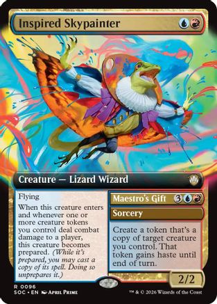 Inspired Skypainter // Maestro's Gift (Extended Art) (096) - Commander: Secrets of Strixhaven