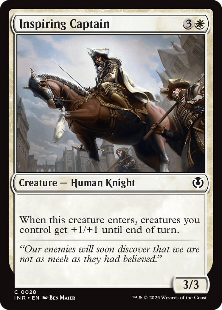 Inspiring Captain (028) Foil - Innistrad Remastered