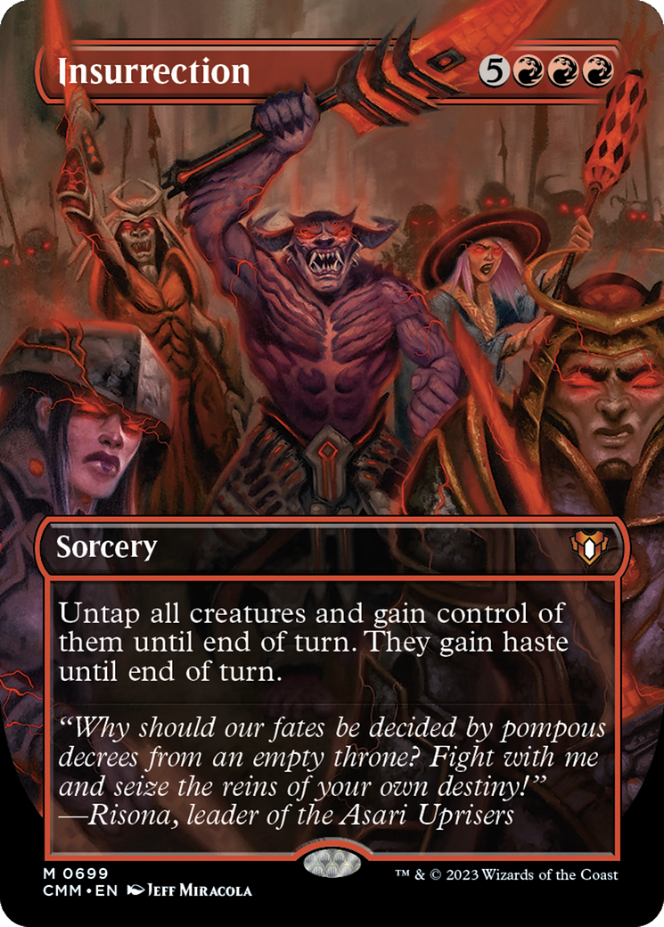 Insurrection (Borderless) (699) - Commander Masters