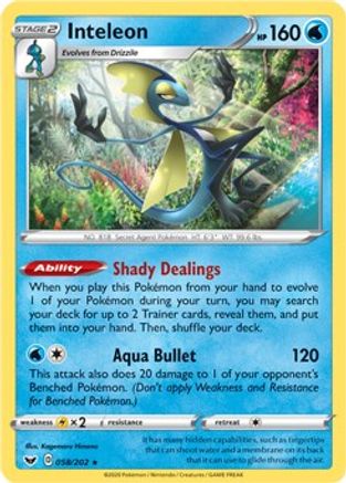 Inteleon (Deck Exclusives) (58) - Sword & Shield