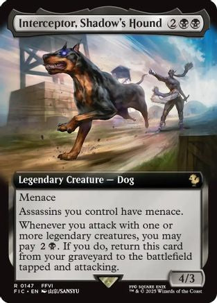 Interceptor, Shadow's Hound (Extended Art) (147) - Commander: FINAL FANTASY