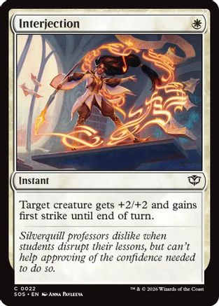 Interjection (022) Foil - Secrets of Strixhaven