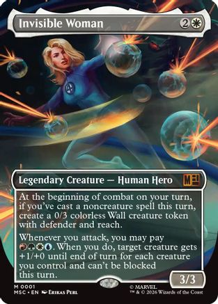 Invisible Woman (Borderless) (001) - Commander: Marvel Super Heroes