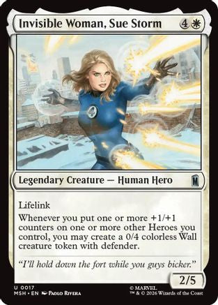 Invisible Woman, Sue Storm (017) Foil - Marvel Super Heroes