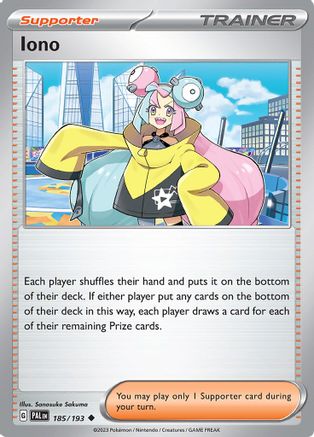 Iono (185) Reverse Holofoil - Paldea Evolved