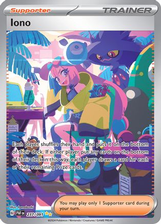 Iono (Alternate Full Art) (237) Holofoil - Paldean Fates
