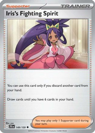 Iris's Fighting Spirit (149) Reverse Holofoil - Journey Together