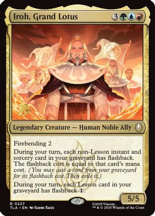 Iroh, Grand Lotus (Prerelease) (227) Foil - Avatar: The Last Airbender