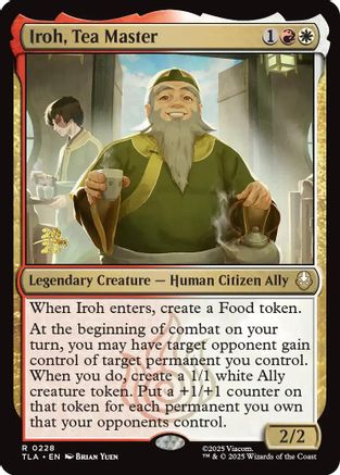 Iroh, Tea Master (Prerelease) (228) Foil - Avatar: The Last Airbender
