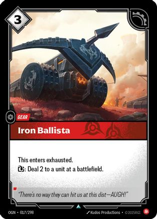 Iron Ballista (017) - Origins
