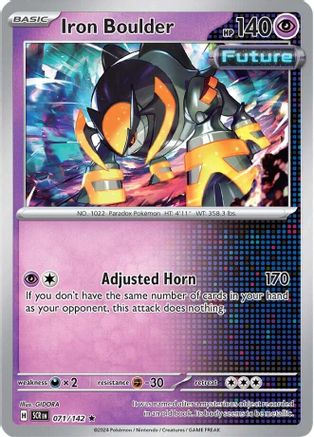 Iron Boulder (71) Reverse Holofoil - Stellar Crown