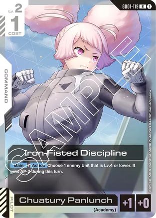 Iron-Fisted Discipline (GD01-119) Holofoil - Newtype Rising
