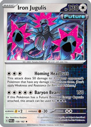 Iron Jugulis (158) Reverse Holofoil - Paradox Rift