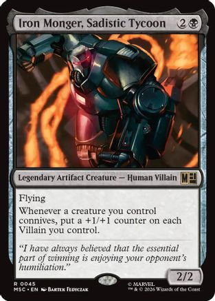 Iron Monger, Sadistic Tycoon (045) Surge Foil - Commander: Marvel Super Heroes
