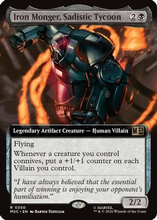 Iron Monger, Sadistic Tycoon (Extended Art) (350) - Commander: Marvel Super Heroes