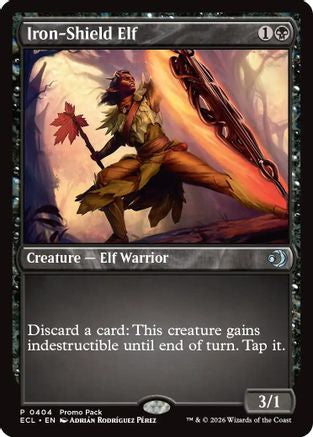 Iron-Shield Elf (Promo Pack) (404) Foil - Lorwyn Eclipsed
