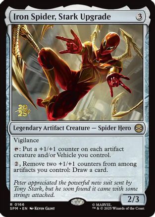 Iron Spider, Stark Upgrade (Prerelease) (166) Foil - Marvel's Spider-Man