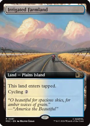 Irrigated Farmland (Extended Art) (481) - Commander: Marvel Super Heroes