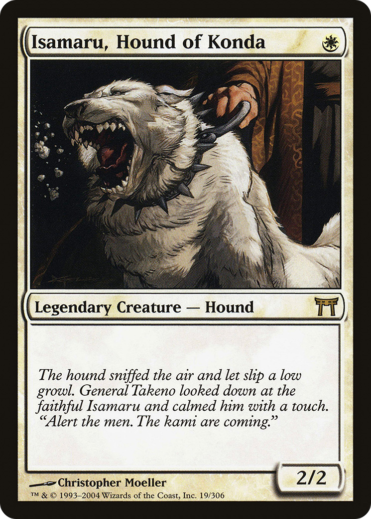 Isamaru, Hound of Konda (019) - Champions of Kamigawa