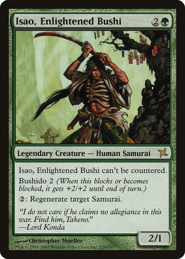 Isao, Enlightened Bushi (129) - Betrayers of Kamigawa