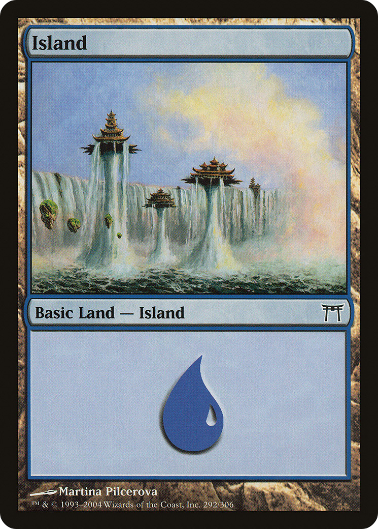 Island (292) Foil - Champions of Kamigawa