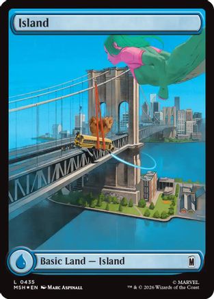 Island (435) Surge Foil - Marvel Super Heroes
