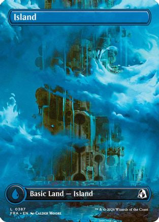 Island (Bottom) (Borderless) (387) Foil - Reality Fracture