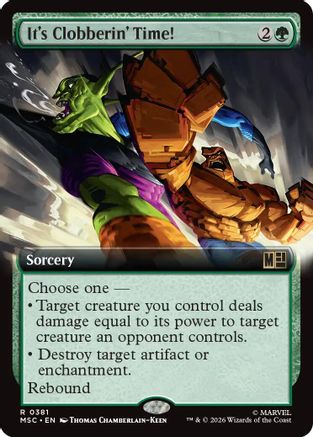 It's Clobberin' Time! (Extended Art) (381) - Commander: Marvel Super Heroes