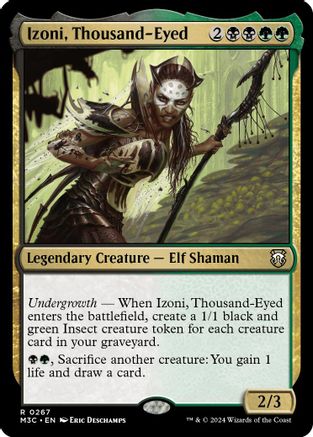 Izoni, Thousand-Eyed (267) Ripple Foil - Commander: Modern Horizons 3