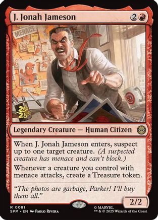 J. Jonah Jameson (Prerelease) (081) Foil - Marvel's Spider-Man