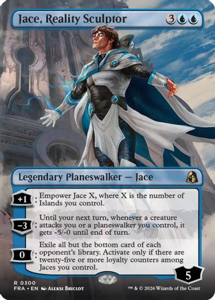 Jace, Reality Sculptor (Borderless Echoed Pairs) (300) Foil - Reality Fracture