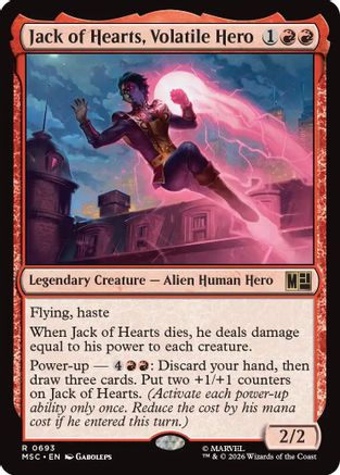 Jack of Hearts, Volatile Hero (693) Foil - Commander: Marvel Super Heroes