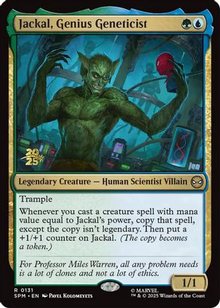 Jackal, Genius Geneticist (Prerelease) (131) Foil - Marvel's Spider-Man