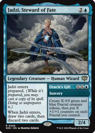Jadzi, Steward of Fate // Oracle's Gift (055) - Secrets of Strixhaven