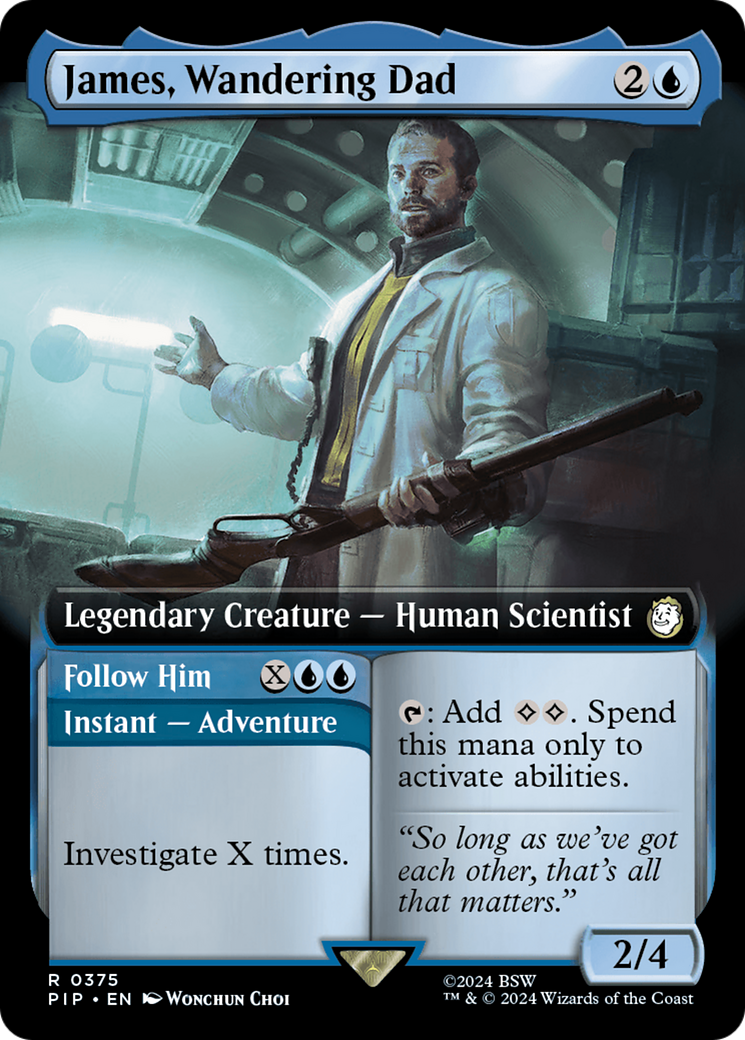 James, Wandering Dad (Extended Art) (375) Foil - Fallout