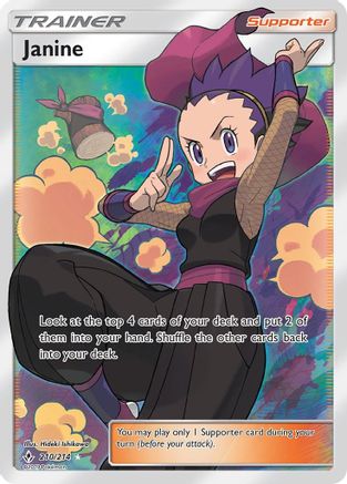 Janine (Full Art) (210) Holofoil - Unbroken Bonds