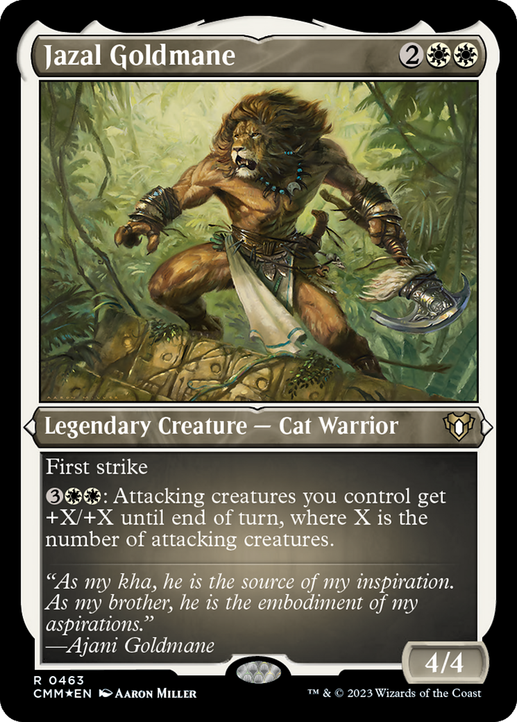 Jazal Goldmane (463) Etched Foil - Commander Masters