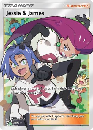 Jessie & James (Full Art) (68) Holofoil - Hidden Fates