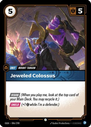 Jeweled Colossus (086) Foil - Origins