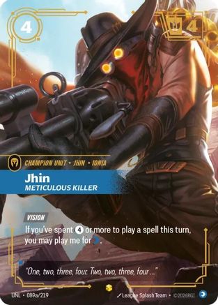 Jhin – Meticulous Killer (Alternate Art) (089a) Foil - Unleashed