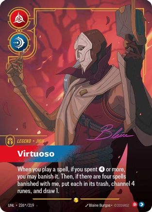Jhin – Virtuoso (Signature) (226) Foil - Unleashed