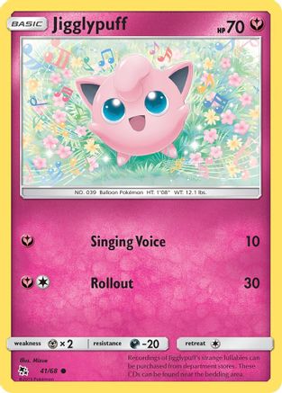 Jigglypuff (41) Reverse Holofoil - Hidden Fates