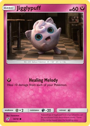 Jigglypuff (Holo Common) (14) Holofoil - Detective Pikachu